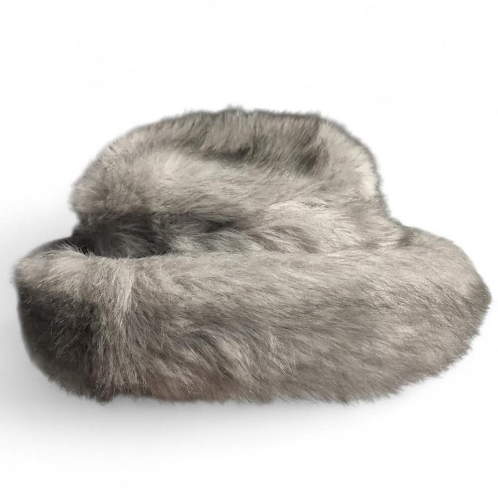 Parkhurst Chic Grey Faux Fur Hat